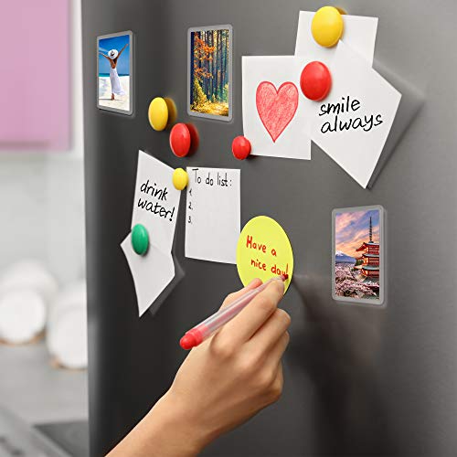 MATANA - 50 sztuk mini akrylowych ramek na zdjęcia magnesy na lodówkę - idealne do toreb na prezenty i pamiątek, 7,8 cm x 5,3 cm - obrazek 5