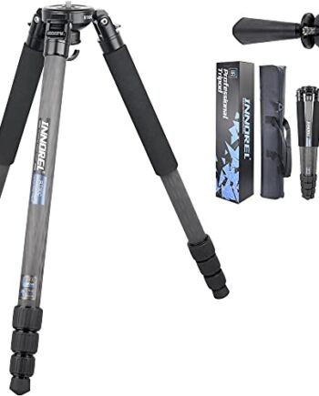 INNOREL RT80C trójnożny statyw z włókna węglowego profesjonalny statyw do aparatów o dużej wytrzymałości ultra stabilny maks. rura 32 mm maksymalne obciążenie 20 kg wysokość robocza 27-160 cm z adapterem miski 65 mm / torbą (Orginal-RT80C)