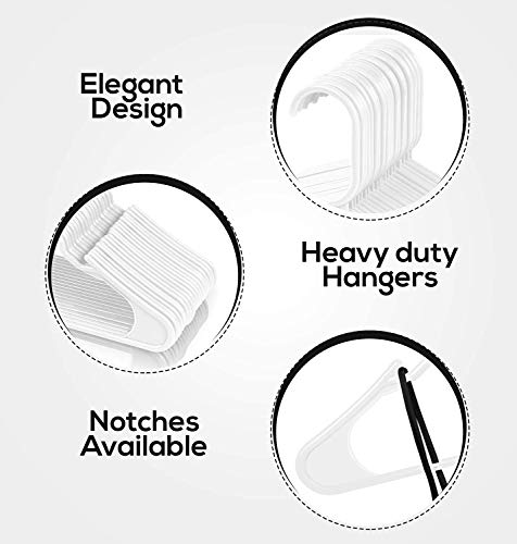 Utopia Home Wieszaki z tworzywa sztucznego, oszczędzające miejsce wies - obrazek 4