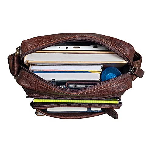 STILORD 'Jamie' skórzana torba mêska torba na ramiê ma³a Vintage Messe - obrazek 5