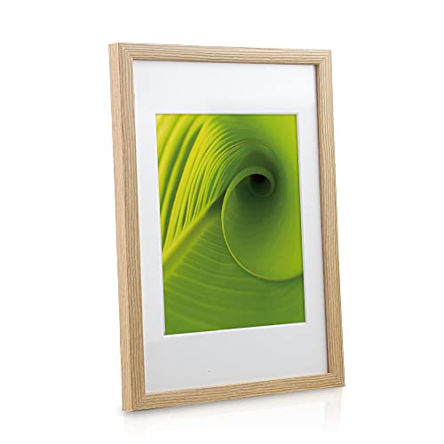 bomoe 24szt Zestaw ramek na zdjęcia Nature - Multi Ramka na zdjęcia Drewno i szkło plastikowe - Ramka na zdjęcia kolaż na galerię ścienną 10x 10x 10,5x15cm / 8x 13x18cm / 4x 15x20cm / 2x 20x30cm - Dębowa ramka na zdjęcia - obrazek 7