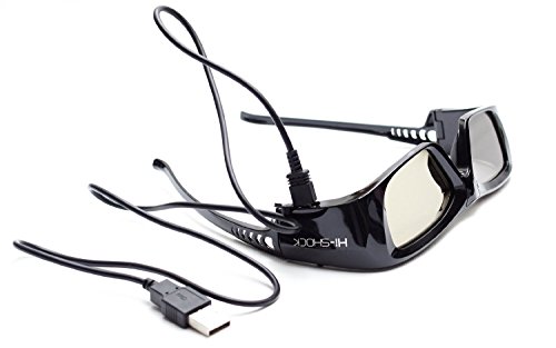 2 x Hi-Shock RF Pro Black Diamond, okulary 3D do projektorów Sony, JVC - obrazek 5