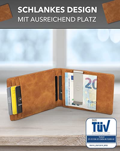 Kronenschein® - Portfel męski z klipsem na pieniądze - portfel RFID - - obrazek 7