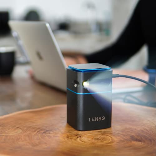 Lenso See, Mini projektor Wi-FI, obsługuje rozdzielczość 1080p Full HD 4K, Pico USB-C, kompatybilny z iPhone Android Fire TV Stick, przenośny projektor, Netflix TV, HDMI Bluetooth - obrazek 7