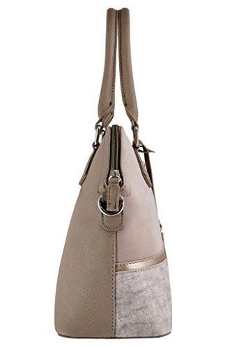 David Jones - Damska Bugatti Torebka - Bowling Torba Skórzana PU - Tot - obrazek 4