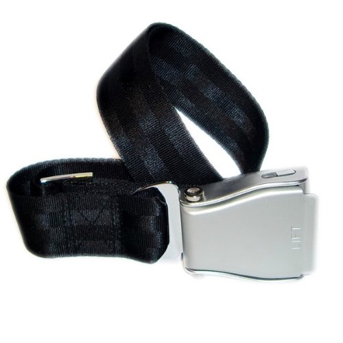 Skybelt Pas samolotowy XXL srebrny/czarny Airline Seatbelt Flying pas - obrazek 3