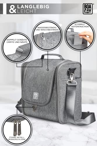 BOACAY Bardzo Duża Wisząca Kosmetyczka Podróżna dla Kobiet i Mężczyzn, - obrazek 7