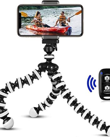 Statyw na telefon komórkowy, mini statyw do smartfona i aparatu, stojak na telefon komórkowy z pilotem zdalnego sterowania Bluetooth 3 w 1,Tripod