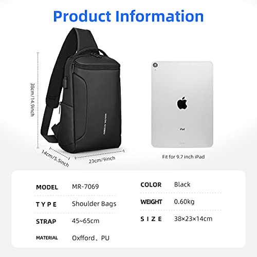 Muzee Torba na ramię, wodoodporny plecak typu crossbody, plecak z zabe - obrazek 7