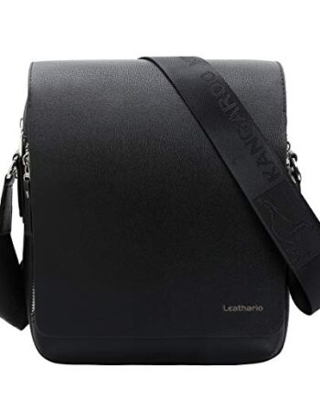 Leathario męska skórzana torba na ramię 30 cm torba na iPada przez cia