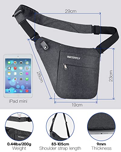 Waterfly Torba na ramię torba na klatkę piersiową lekkie torby na rami - obrazek 5