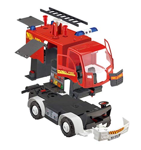 Revell Control 00970 zdalnie sterowany samochód strażacki dla dzieci z pilotem zdalnego sterowania 2,4 GHz, czerwony - obrazek 4