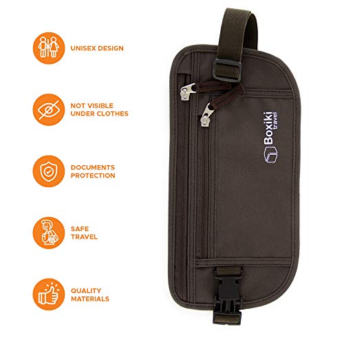 Boxiki Travel Ukryty pasek na pieniądze dla mężczyzn i kobiet - blokuj - obrazek 6