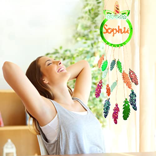 Rolin Roly 2 szt. piórko żywica formy łapacz snów silikonowa forma dzwonki wietrzne żywica żywica żywica biżuteria kryształowe formy do odlewania na ścianie wisząca ozdoba rzemiosło dekoracja domu - obrazek 6