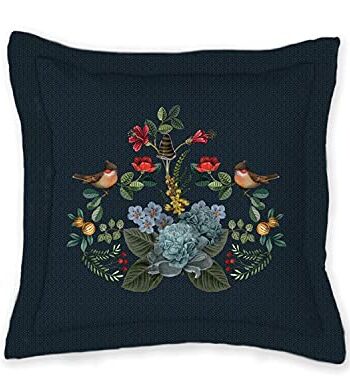 Pip Studio Poduszka kwadratowa Forest Carpet | niebieska - 45 x 45