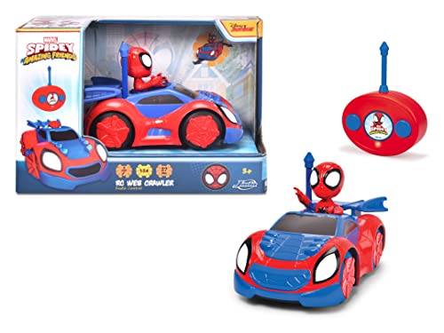 Jada Toys 203223000 Disney Spidey Pojazd RC, kabriolet zdalnie sterowany, prędkość do 2,5 km/h, 17cm - obrazek 2