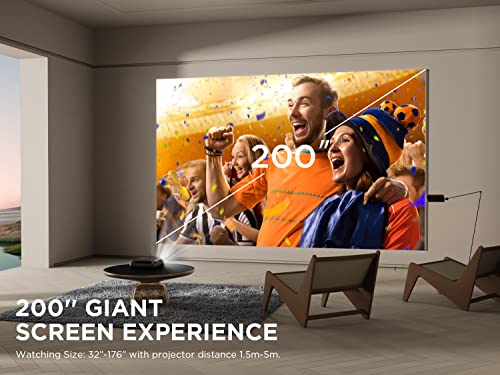 Mini projektor Wi-Fi, 6500 lumenów, obsługuje 1080p Full HD, przenośny projektor kina domowego, 720p, kompatybilny z systemem iOS/Android, Fire Stick, PS4, Xbox PC, TV - obrazek 6