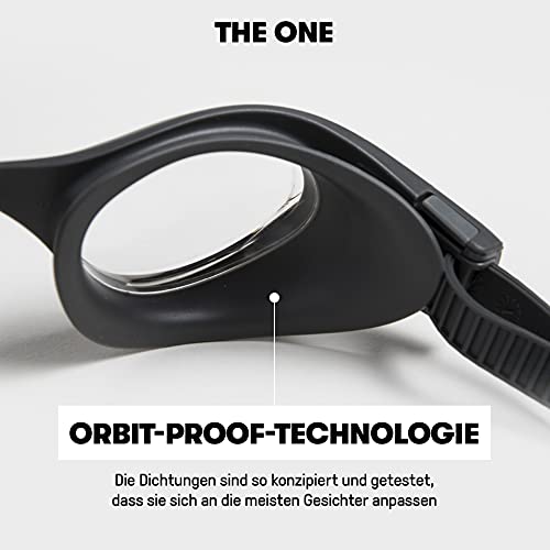 Arena Uniseks The One Okulary do Pływania, Czarny/Szary, Rozmiar Uniwe - obrazek 2