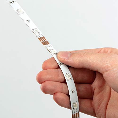 Briloner Leuchten taśma 5 m, samoprzylepna, 150 x RGB, taśma świetlna, wąż świetlny, taśma LED, plastik, 0,16 W, biała, 500 x 1 x 0,3 cm - obrazek 5