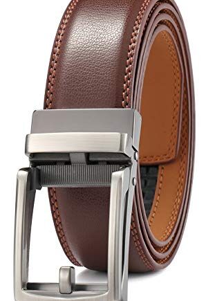 Męski skórzany pasek z automatyczną sprzączką, szerokość 35 mm, możliwość przycięcia w celu dopasowania