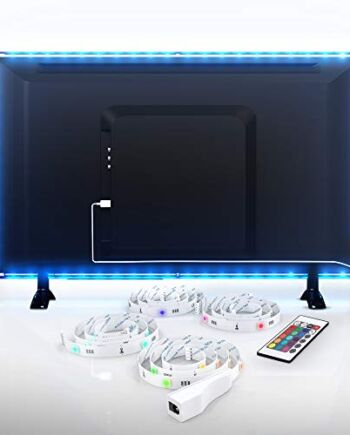 B.K.Licht - Taśma LED TV Strip RGB – listwa świetlna LED – 2 m taśma LED do podświetlenia tła ze zmianą kolorów 40-60 cali