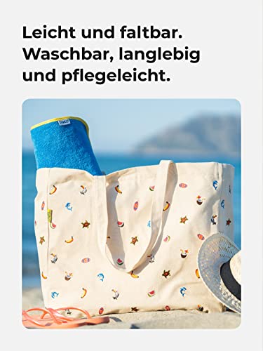 Sowel® torba plażowa, torba na ramię dla kobiet i mężczyzn, haftowana, - obrazek 2