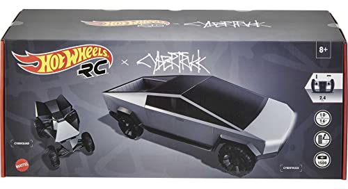 Hot Wheels GYD25, Pojazd R/C Cybertruck 1:12 Zdalnie sterowany + Cyberquad - obrazek 2
