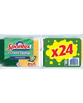 Skrobaczka do gąbki stop-tłuszcz - 12 opakowań 2 zielonych skrobaków O