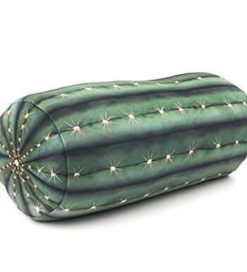 Kikkerland poduszka z kaktusem, poliester, zielony, pojedyncza