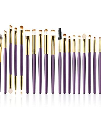 Zestaw 20 pędzli do cieni do powiek, pędzle do makijażu do profesjonalnego nakładania cieni do powiek, eyeliner, pędzle kosmetyczne