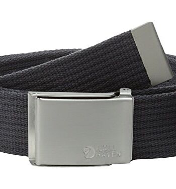 Fjällräven męski płócienny pasek, ciemnoszary, jeden rozmiar