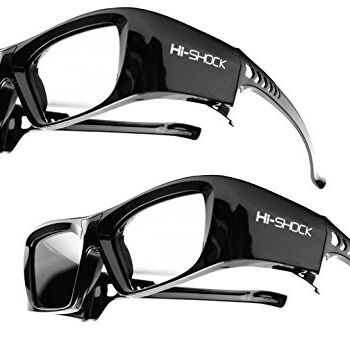 2 x Hi-Shock RF Pro Black Diamond, okulary 3D do projektorów Sony, JVC