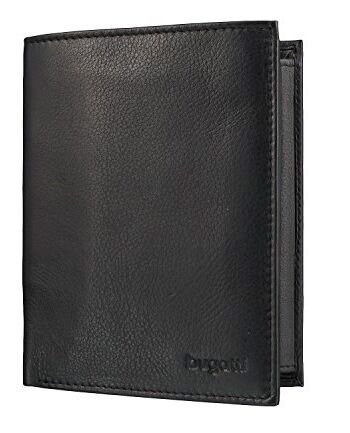 Bugatti Sempre Portfele, skórzany portfel męski 8 cm³ z kieszenią na monety, format pionowy