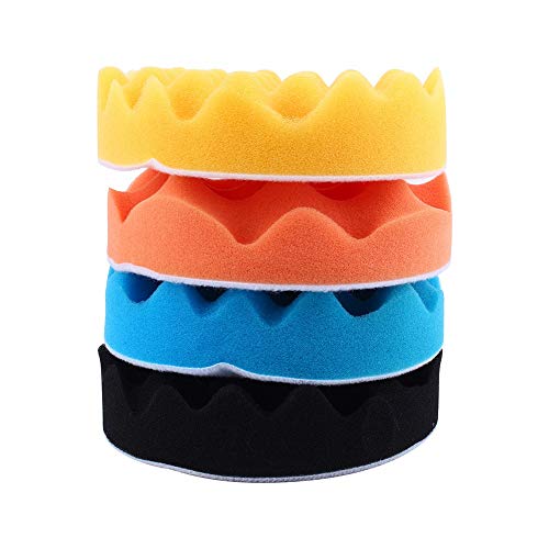 4 szt.6-calowa gąbka do polerowania samochodów wosk do polerowania podkładki z pianki - obrazek 5