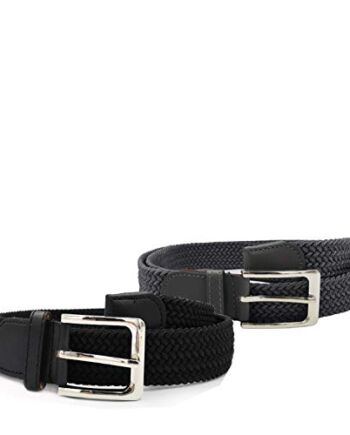 Gloop Unisex elastyczny pasek materiałowy pleciony pasek rozciągliwy pasek dla kobiet i mężczyzn, szerokość ok. 3,5 cm, rozmiar 105 cm, 110 cm, 115 cm, 120 cm, 130 cm, 135 cm, 140 cm, 145 cm, 150 cm, 155 cm