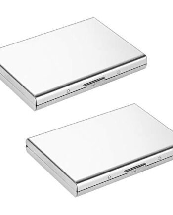 Vicloon Metalowy portfel na karty, ultra cienkie, aluminiowe, metalowe