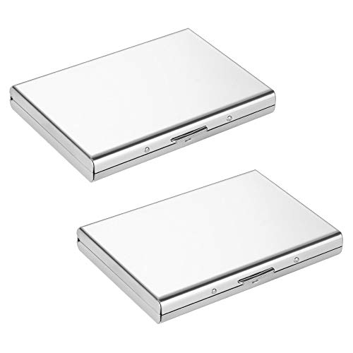 Vicloon Metalowy portfel na karty, ultra cienkie, aluminiowe, metalowe