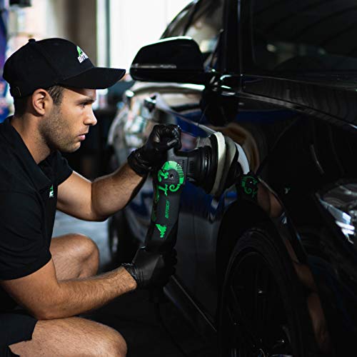 BATOCA 700W Auto Polerka Mimośrodowa,6 Prędkości Zmienna Prędkość,Losowa Ścieżka 21mm,Polerka Rotacyjna,Szlifierka i Polerka,Bogate Akcesoria,Personalizacja (1000-3800 obr/min, Średnica Tarczy 150mm) - obrazek 4