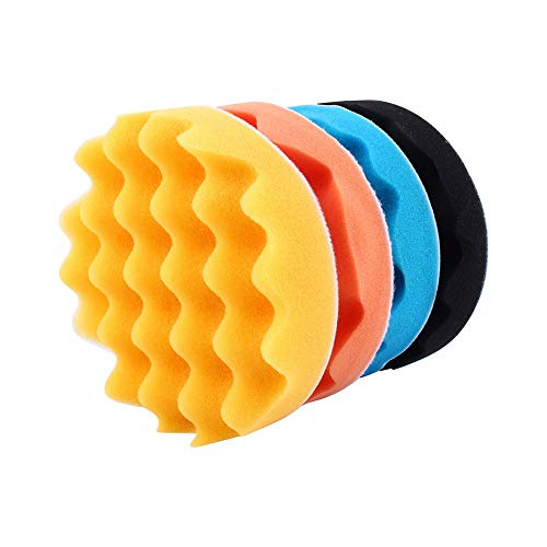 4 szt.6-calowa gąbka do polerowania samochodów wosk do polerowania podkładki z pianki - obrazek 4