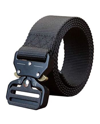 Bakicey Pasek taktyczny, pasek taktyczny, Heavy Duty, na polowanie, szybkie zapięcie, styl wojskowy, oddychający pasek z metalową sprzączką, pasek