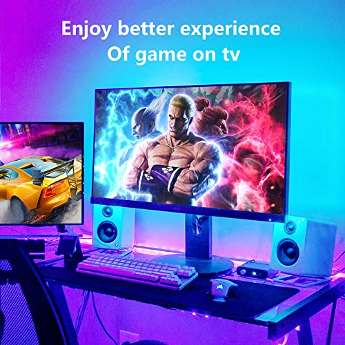 Taśma świetlna LED synchronizacja muzyki, TASMOR 5 m, zasilana przez USB, taśma świetlna LED z pilotem zdalnego sterowania, RGB 5050, 4 tryby dynami, 16 kolorów, możliwość ściemniania, zmiana kolorów, taśma LED, podświetlenie telewizora do dekoracji sypialni, telewizora, komputera, lustra - obrazek 6