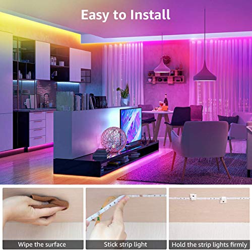 Lepro Taśma LED 15 m (2 x 7,5 m), łańcuch świetlny z pilotem zdalnego - obrazek 3