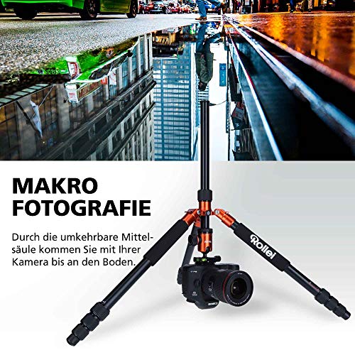 Rollei C5I | pomarańczowy | lekki statyw fotograficzny | aluminiowy | - obrazek 5