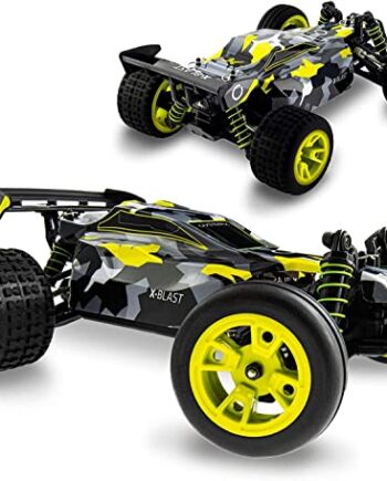 OVERMAX X-Blast zdalnie sterowany samochód RC Car, 4x4, prędkość 45 kmh, zasięg 100 m, oświetlenie LED, niezależne zawieszenie, duże wymiary pojazdu