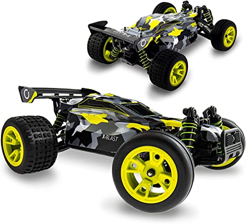OVERMAX X-Blast zdalnie sterowany samochód RC Car, 4x4, prędkość 45 kmh, zasięg 100 m, oświetlenie LED, niezależne zawieszenie, duże wymiary pojazdu
