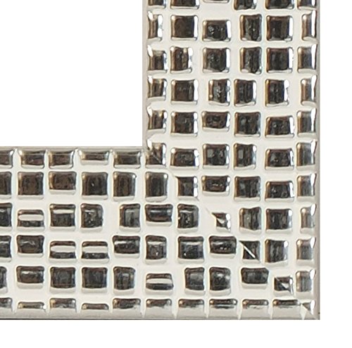 Inov8 Framing Brytyjska wykonana ramka na zdjęcia mozaika srebrna pomieści zdjęcie 16 cali x 12 cali (40,64 cm x 30,48 cm) - obrazek 2