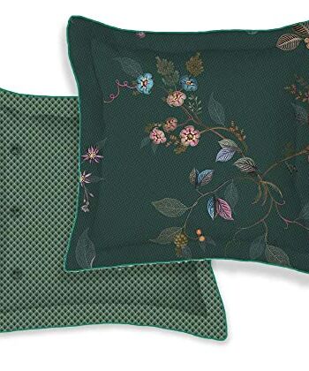 PIP Studio Poduszka ozdobna Kawai Flowers kolor zielony (45x45)