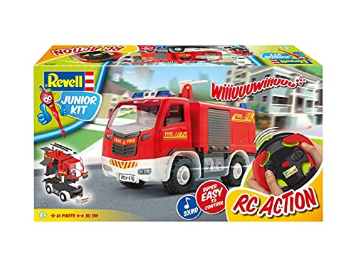 Revell Control 00970 zdalnie sterowany samochód strażacki dla dzieci z pilotem zdalnego sterowania 2,4 GHz, czerwony - obrazek 9