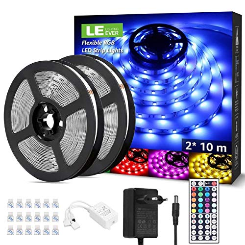 LE taśma LED 20 m (2 x 10 m), taśma RGB LED, 5050 SMD 600 LED, na Boże
