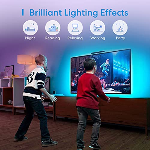 meross Taśma LED 5 m kompatybilna z Apple HomeKit, Wi-Fi taśma LED, Smart RGBWW, kompatybilna z Alexa i Google, do domu, na imprezę, Boże Narodzenie - obrazek 6